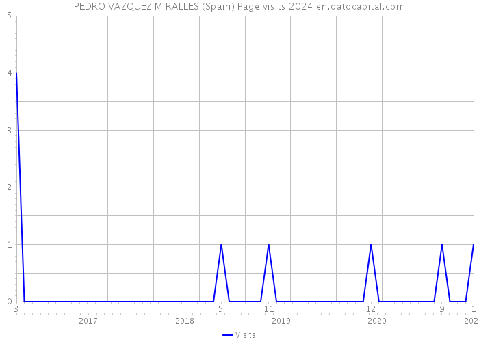 PEDRO VAZQUEZ MIRALLES (Spain) Page visits 2024 