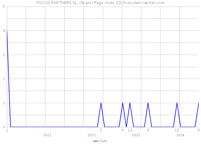 FOCUS PARTNERS SL. (Spain) Page visits 2024 