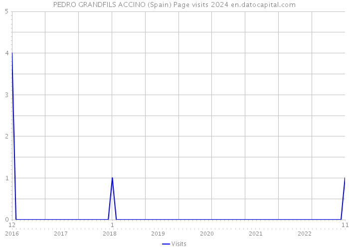PEDRO GRANDFILS ACCINO (Spain) Page visits 2024 