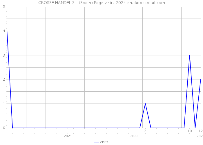 GROSSE HANDEL SL. (Spain) Page visits 2024 