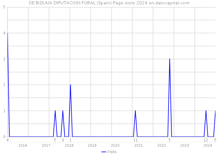 DE BIZKAIA DIPUTACION FORAL (Spain) Page visits 2024 