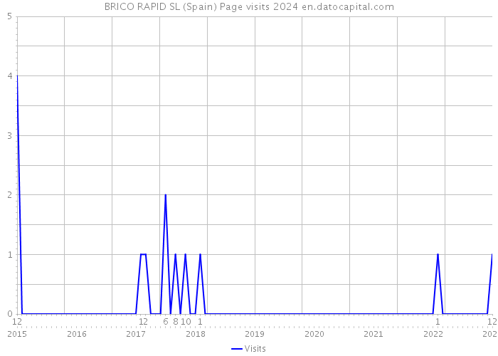 BRICO RAPID SL (Spain) Page visits 2024 