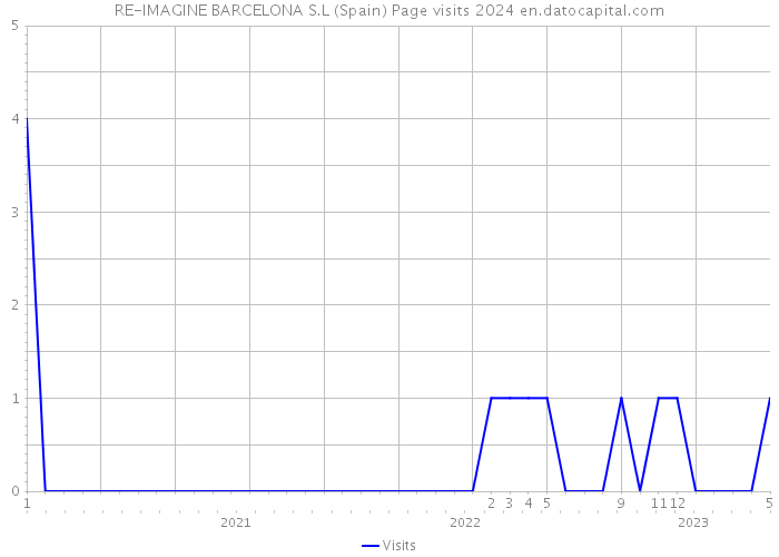 RE-IMAGINE BARCELONA S.L (Spain) Page visits 2024 