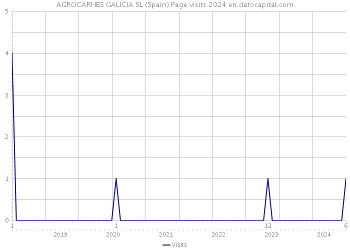 AGROCARNES GALICIA SL (Spain) Page visits 2024 