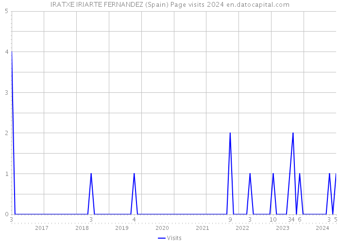 IRATXE IRIARTE FERNANDEZ (Spain) Page visits 2024 