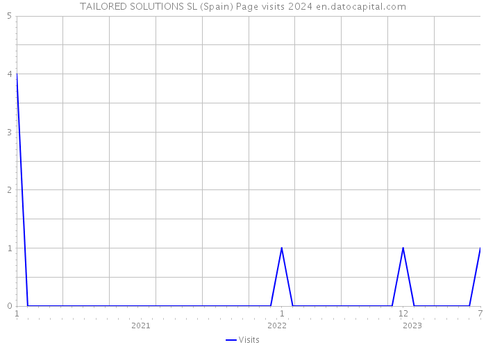 TAILORED SOLUTIONS SL (Spain) Page visits 2024 