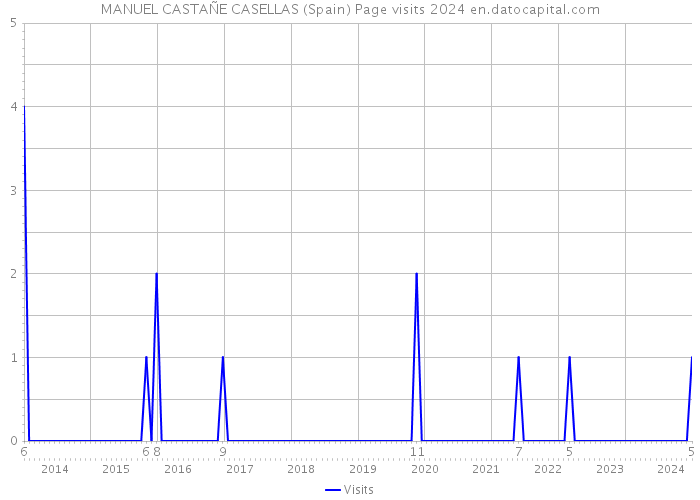 MANUEL CASTAÑE CASELLAS (Spain) Page visits 2024 