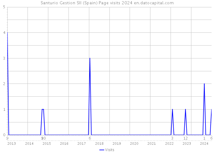 Santurio Gestion Sll (Spain) Page visits 2024 