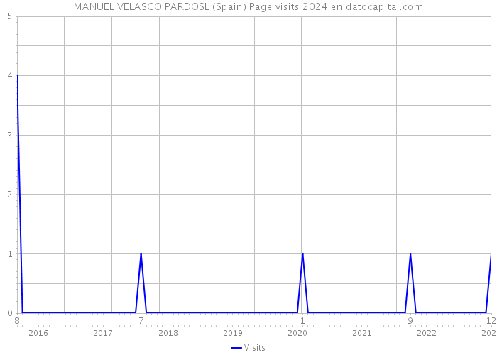 MANUEL VELASCO PARDOSL (Spain) Page visits 2024 