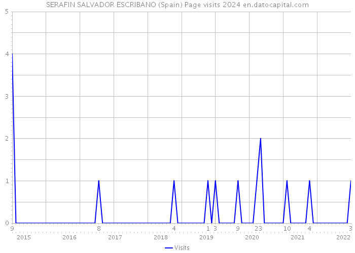 SERAFIN SALVADOR ESCRIBANO (Spain) Page visits 2024 