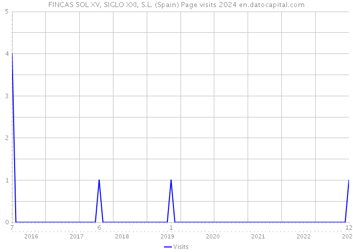 FINCAS SOL XV, SIGLO XXI, S.L. (Spain) Page visits 2024 