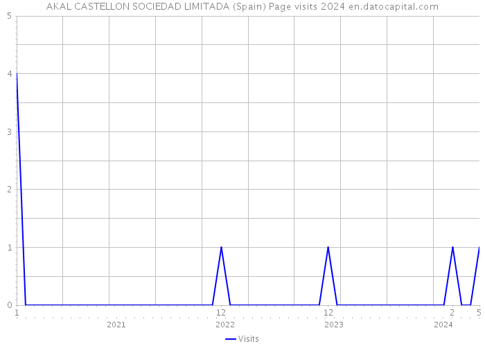 AKAL CASTELLON SOCIEDAD LIMITADA (Spain) Page visits 2024 