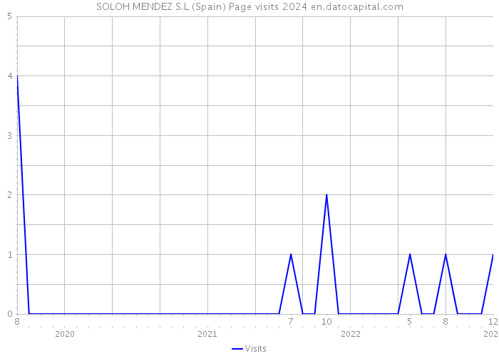 SOLOH MENDEZ S.L (Spain) Page visits 2024 