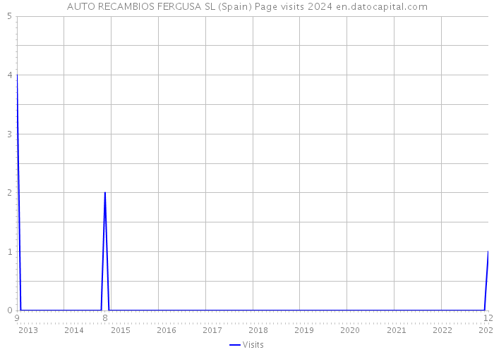 AUTO RECAMBIOS FERGUSA SL (Spain) Page visits 2024 