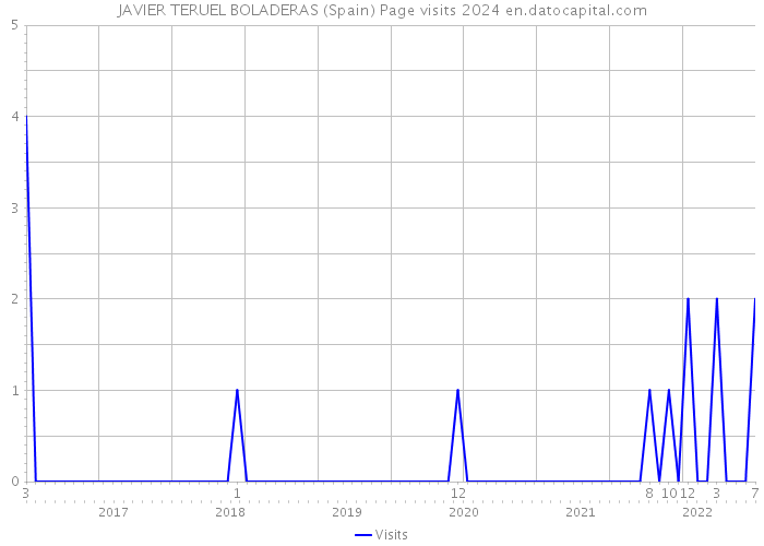JAVIER TERUEL BOLADERAS (Spain) Page visits 2024 