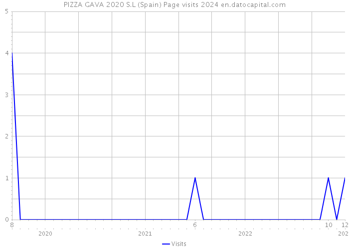 PIZZA GAVA 2020 S.L (Spain) Page visits 2024 