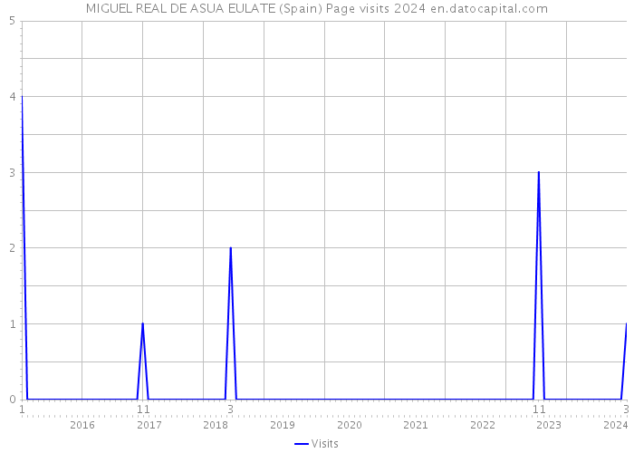 MIGUEL REAL DE ASUA EULATE (Spain) Page visits 2024 