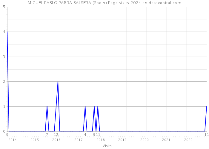 MIGUEL PABLO PARRA BALSERA (Spain) Page visits 2024 