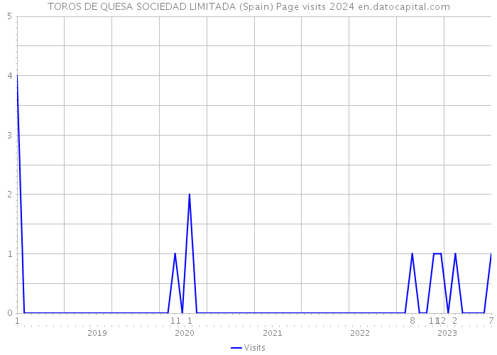 TOROS DE QUESA SOCIEDAD LIMITADA (Spain) Page visits 2024 