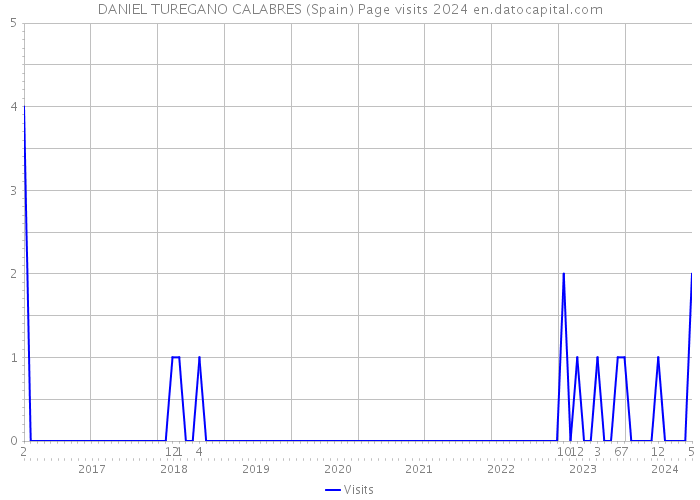 DANIEL TUREGANO CALABRES (Spain) Page visits 2024 