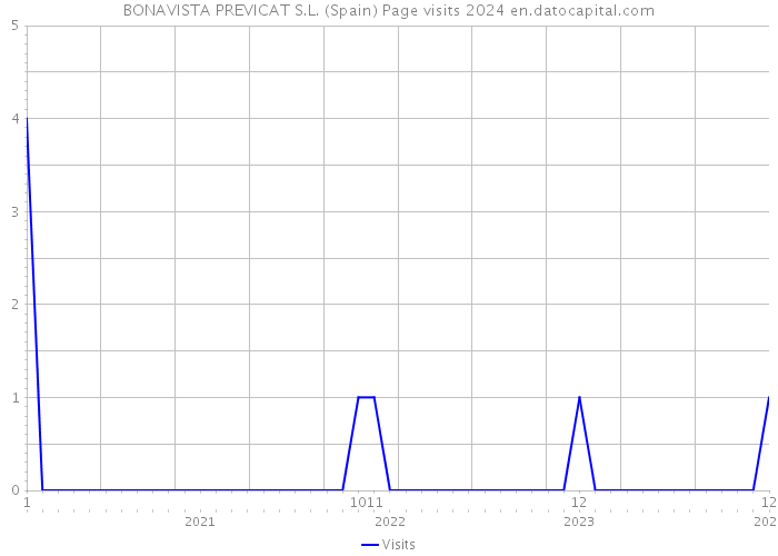 BONAVISTA PREVICAT S.L. (Spain) Page visits 2024 
