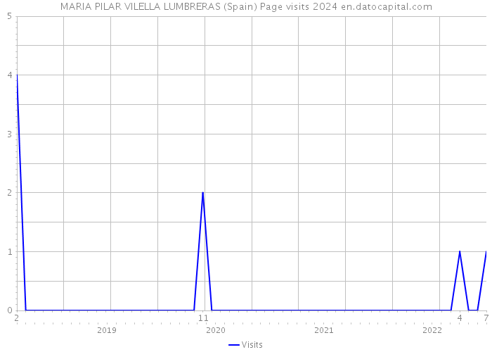 MARIA PILAR VILELLA LUMBRERAS (Spain) Page visits 2024 