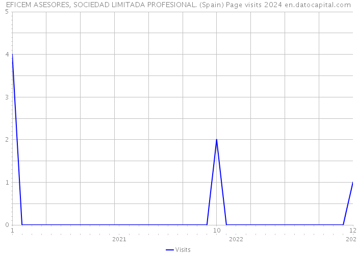 EFICEM ASESORES, SOCIEDAD LIMITADA PROFESIONAL. (Spain) Page visits 2024 