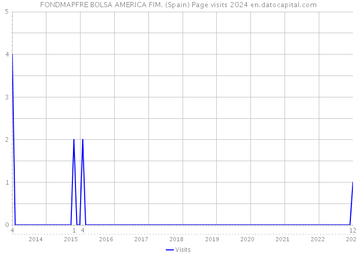 FONDMAPFRE BOLSA AMERICA FIM. (Spain) Page visits 2024 