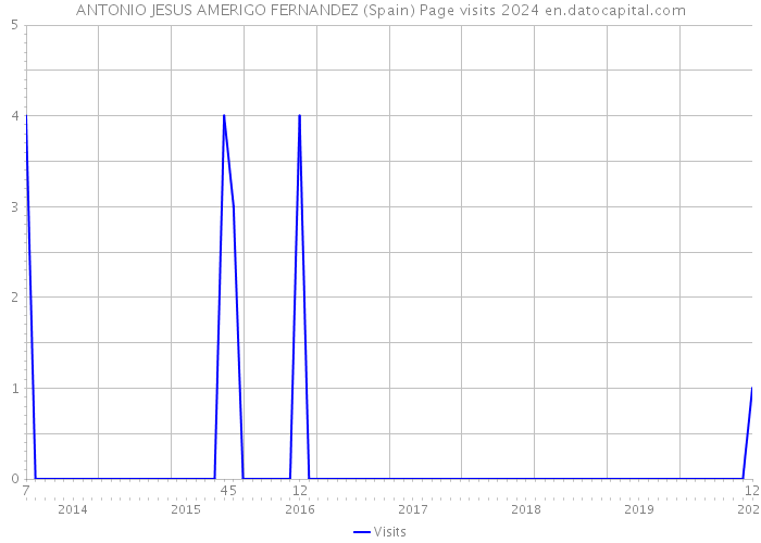 ANTONIO JESUS AMERIGO FERNANDEZ (Spain) Page visits 2024 