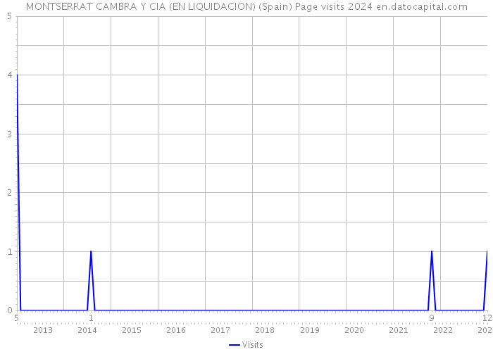 MONTSERRAT CAMBRA Y CIA (EN LIQUIDACION) (Spain) Page visits 2024 