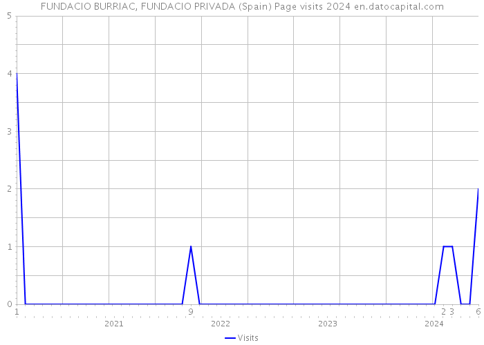FUNDACIO BURRIAC, FUNDACIO PRIVADA (Spain) Page visits 2024 