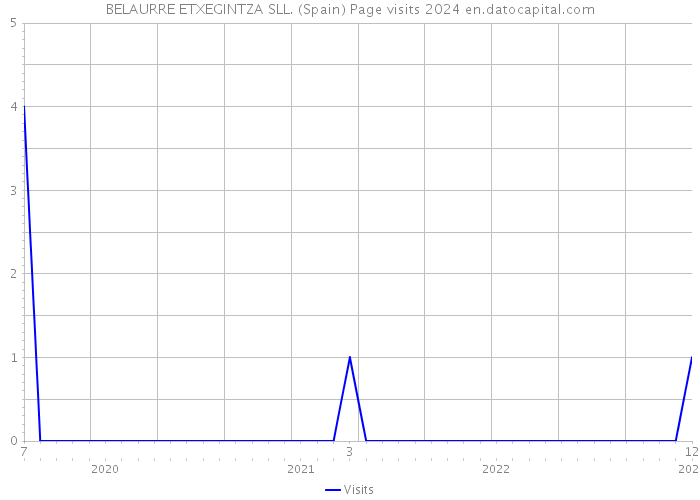 BELAURRE ETXEGINTZA SLL. (Spain) Page visits 2024 