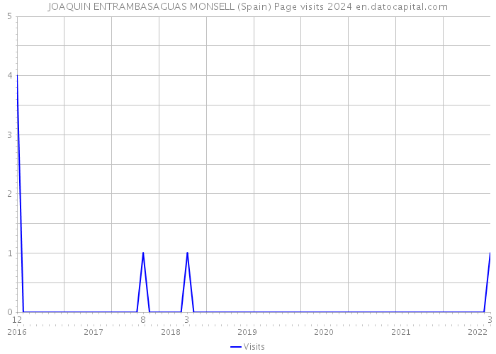 JOAQUIN ENTRAMBASAGUAS MONSELL (Spain) Page visits 2024 