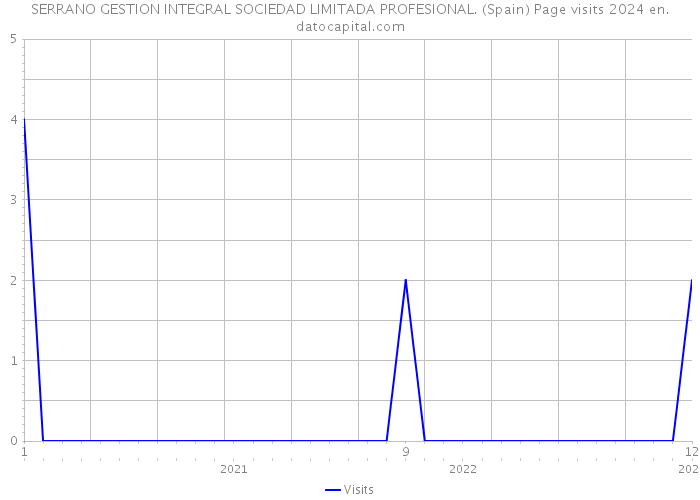 SERRANO GESTION INTEGRAL SOCIEDAD LIMITADA PROFESIONAL. (Spain) Page visits 2024 