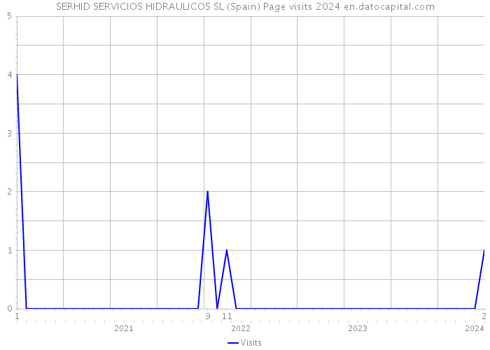 SERHID SERVICIOS HIDRAULICOS SL (Spain) Page visits 2024 