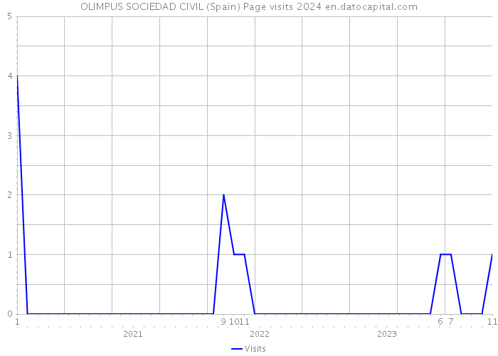 OLIMPUS SOCIEDAD CIVIL (Spain) Page visits 2024 