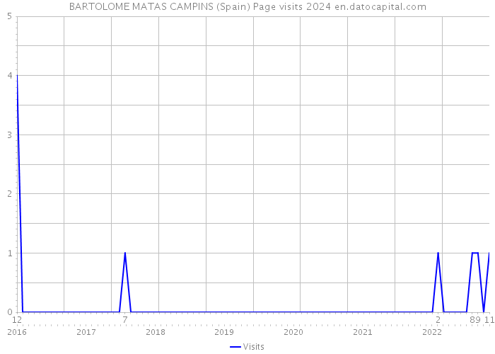 BARTOLOME MATAS CAMPINS (Spain) Page visits 2024 