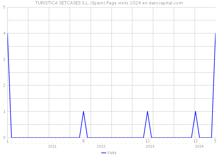 TURISTICA SETCASES S.L. (Spain) Page visits 2024 