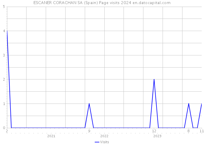 ESCANER CORACHAN SA (Spain) Page visits 2024 