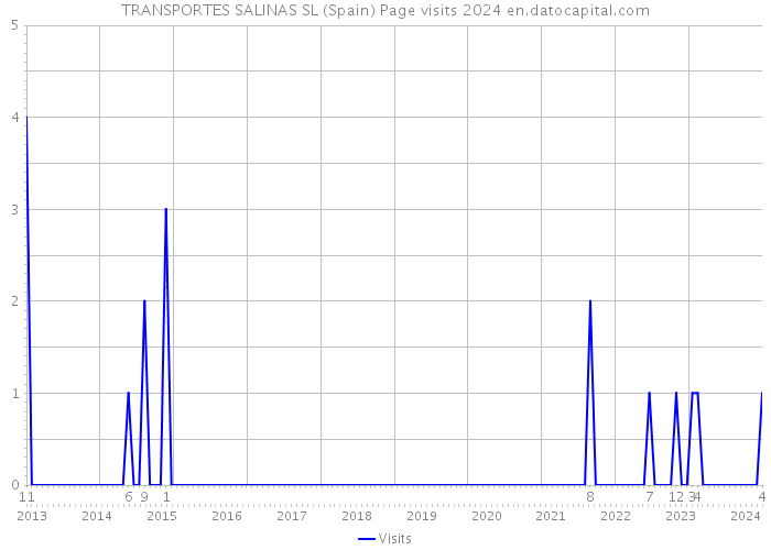 TRANSPORTES SALINAS SL (Spain) Page visits 2024 