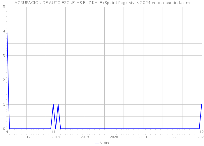 AGRUPACION DE AUTO ESCUELAS ELIZ KALE (Spain) Page visits 2024 