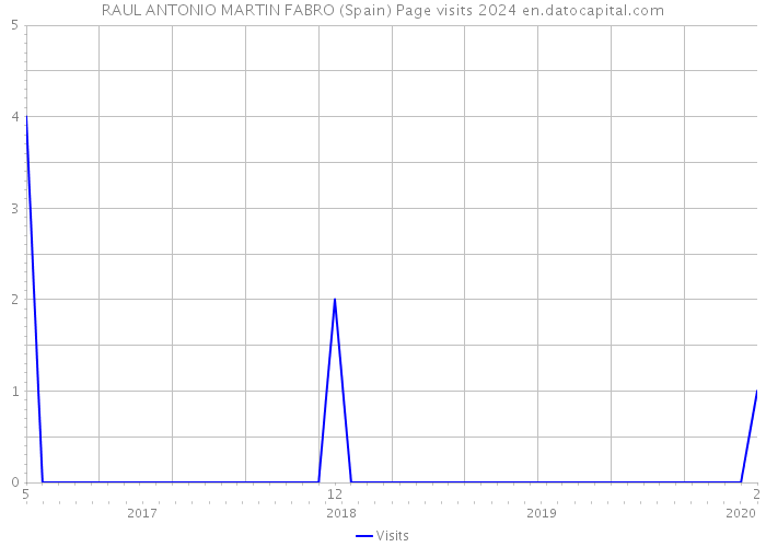 RAUL ANTONIO MARTIN FABRO (Spain) Page visits 2024 