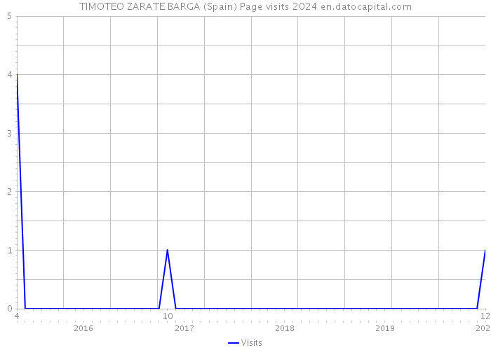 TIMOTEO ZARATE BARGA (Spain) Page visits 2024 