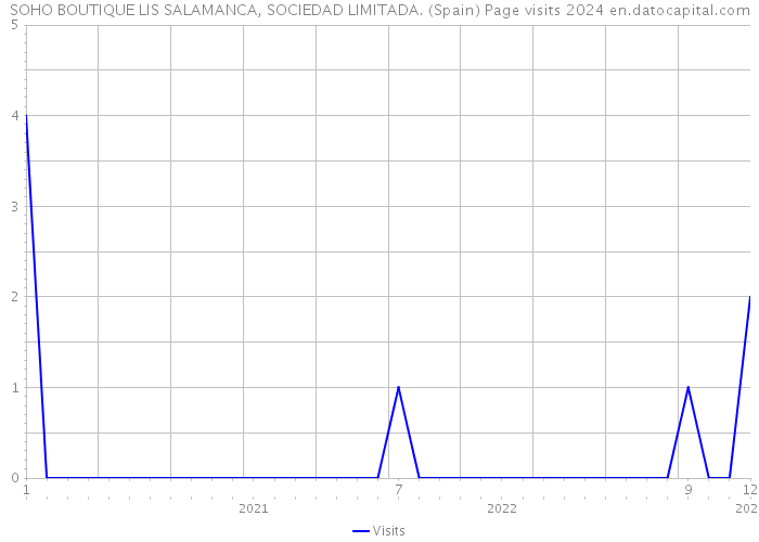 SOHO BOUTIQUE LIS SALAMANCA, SOCIEDAD LIMITADA. (Spain) Page visits 2024 