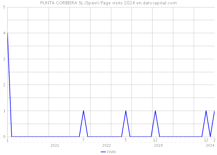 PUNTA CORBEIRA SL (Spain) Page visits 2024 