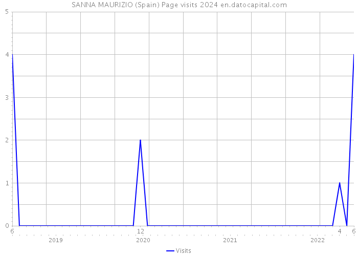 SANNA MAURIZIO (Spain) Page visits 2024 