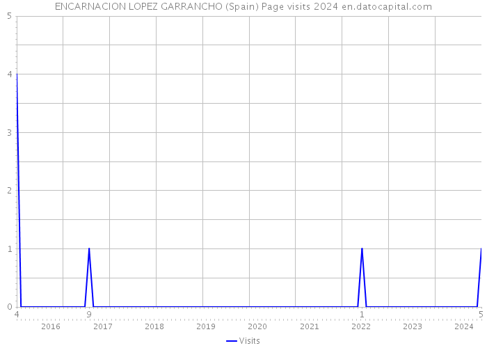 ENCARNACION LOPEZ GARRANCHO (Spain) Page visits 2024 