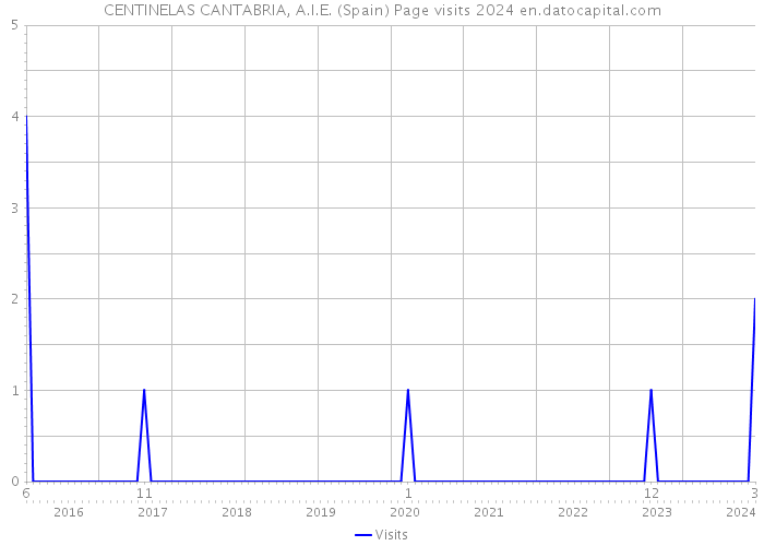 CENTINELAS CANTABRIA, A.I.E. (Spain) Page visits 2024 