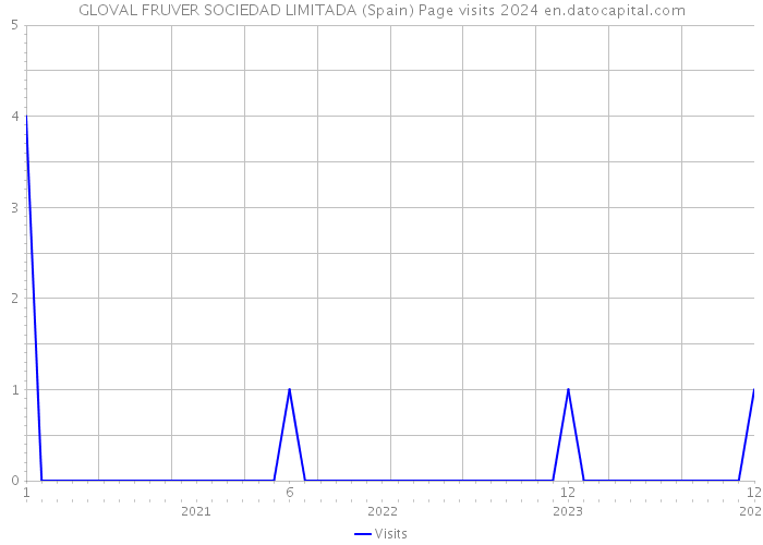 GLOVAL FRUVER SOCIEDAD LIMITADA (Spain) Page visits 2024 