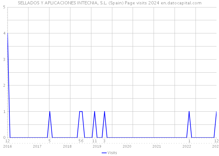 SELLADOS Y APLICACIONES INTECNIA, S.L. (Spain) Page visits 2024 